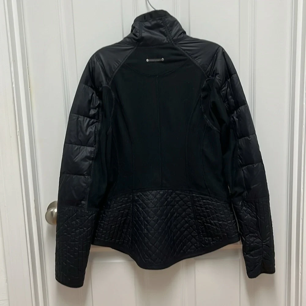 Lululemon Goose Down Black Puffer‎ Lightweight Fleece Hybrid Full Zip